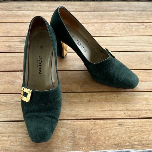 St. John’s Suede Heeled Shoes 6.5 - Picture 1 of 10
